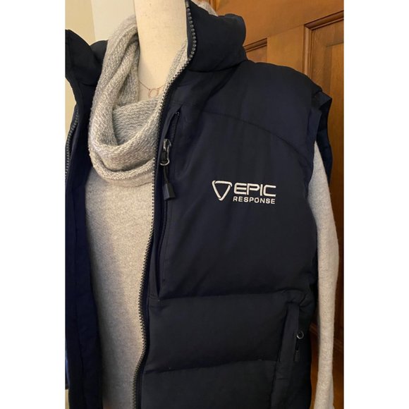 North End Goose Down Puffer Vest Women XL‎ Navy Full Zip Warm Outdoor Branded - Picture 5 of 16